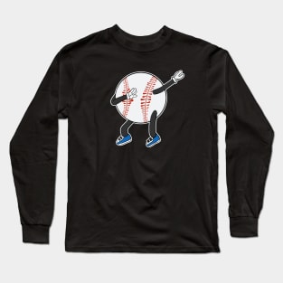 Dabbing Baseball Long Sleeve T-Shirt